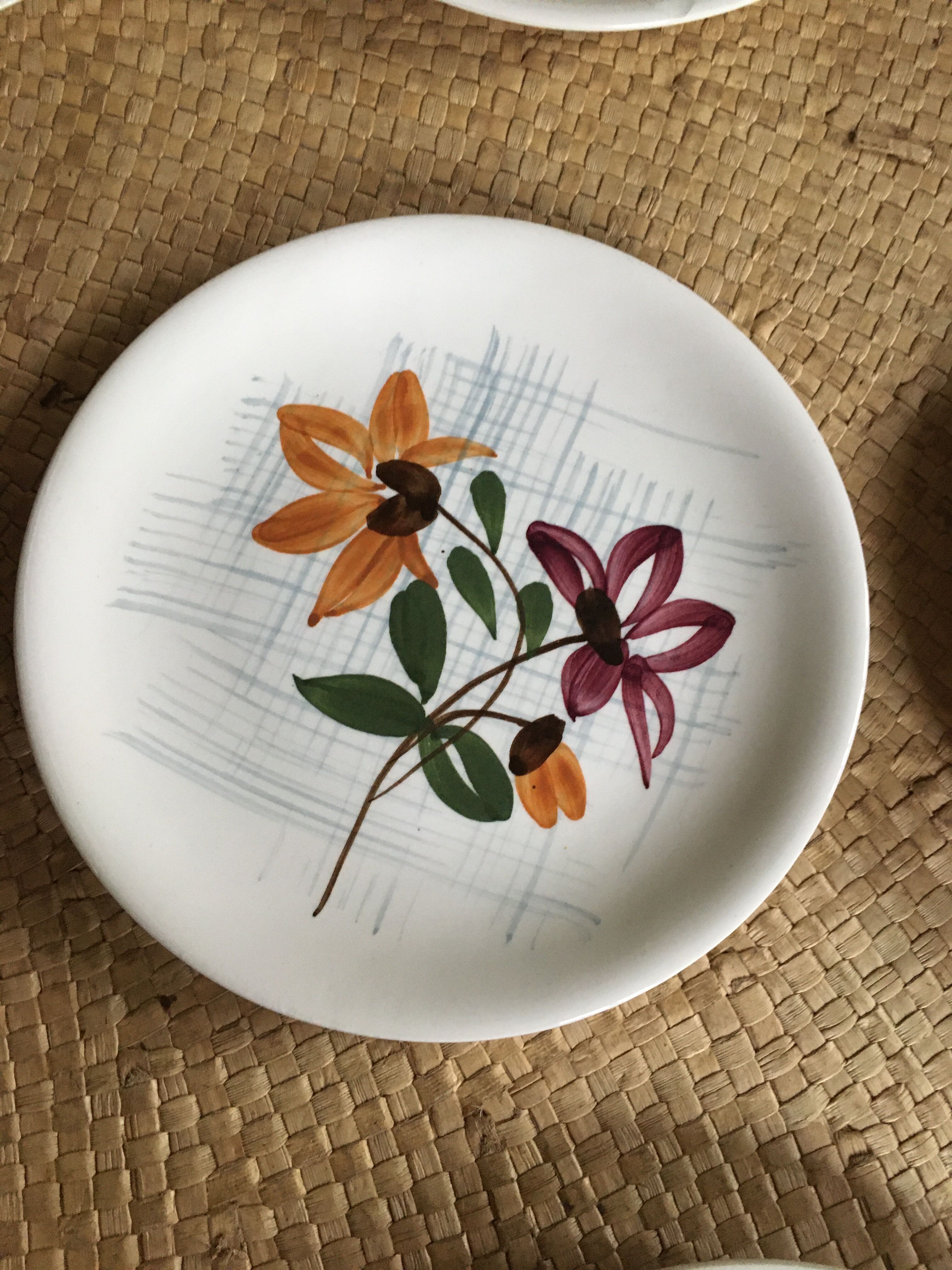 Series of 10 dessert plates
