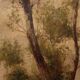 Painting landscape signed by M. Gheduzzi from the 40s