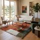 Handwoven traditional artisan rug 2/3 m