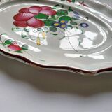 Grand Plat ovale en faïence de l'Est
