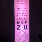 Vintage 1960 ophthalmic test lamp