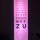 Vintage 1960 ophthalmic test lamp