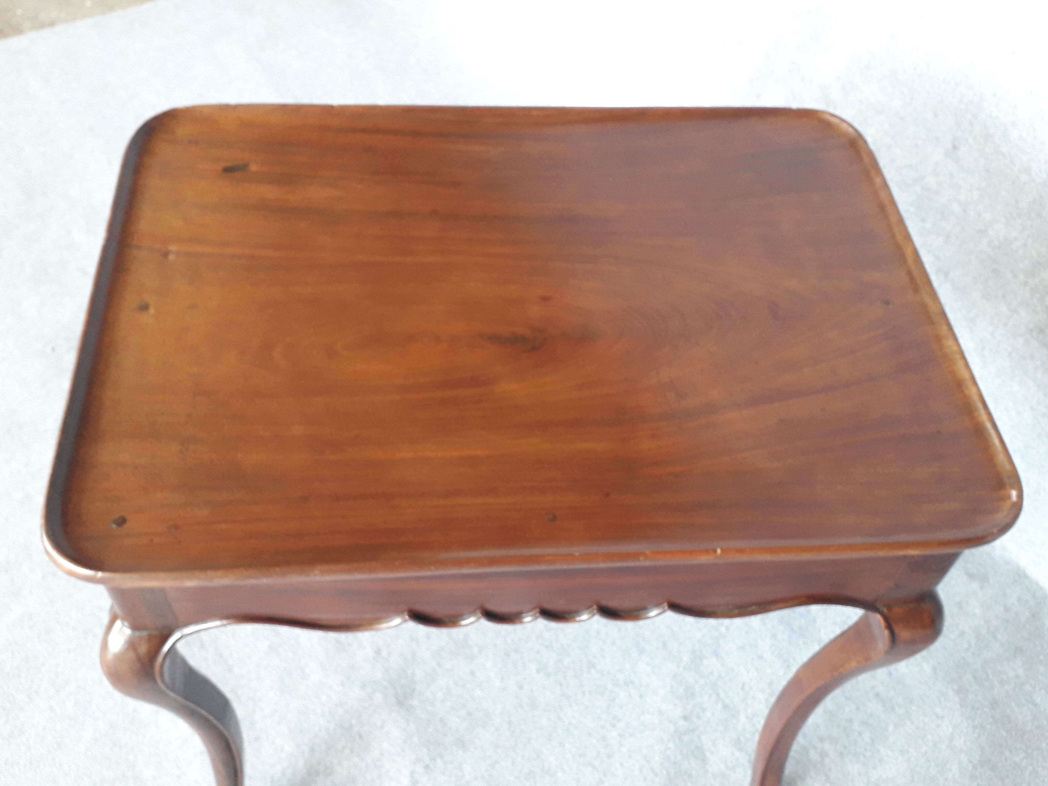 Louis XV period mahogany cabaret table