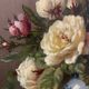 Oil on Canvas "Bouquet of Roses" - N. Okolowicz (1867-1928) - 55x46 cm