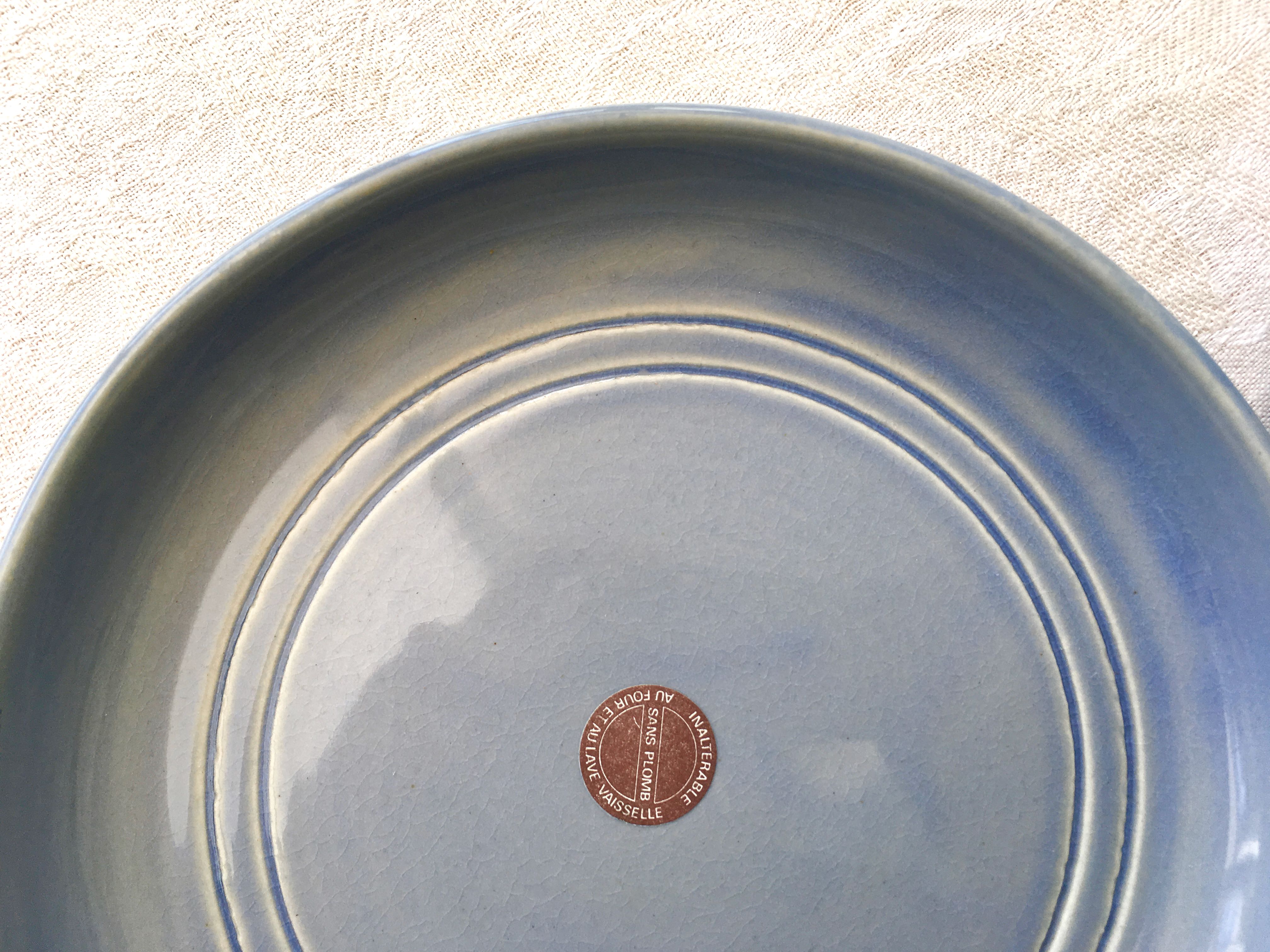 Service lavender blue sandstone plates
