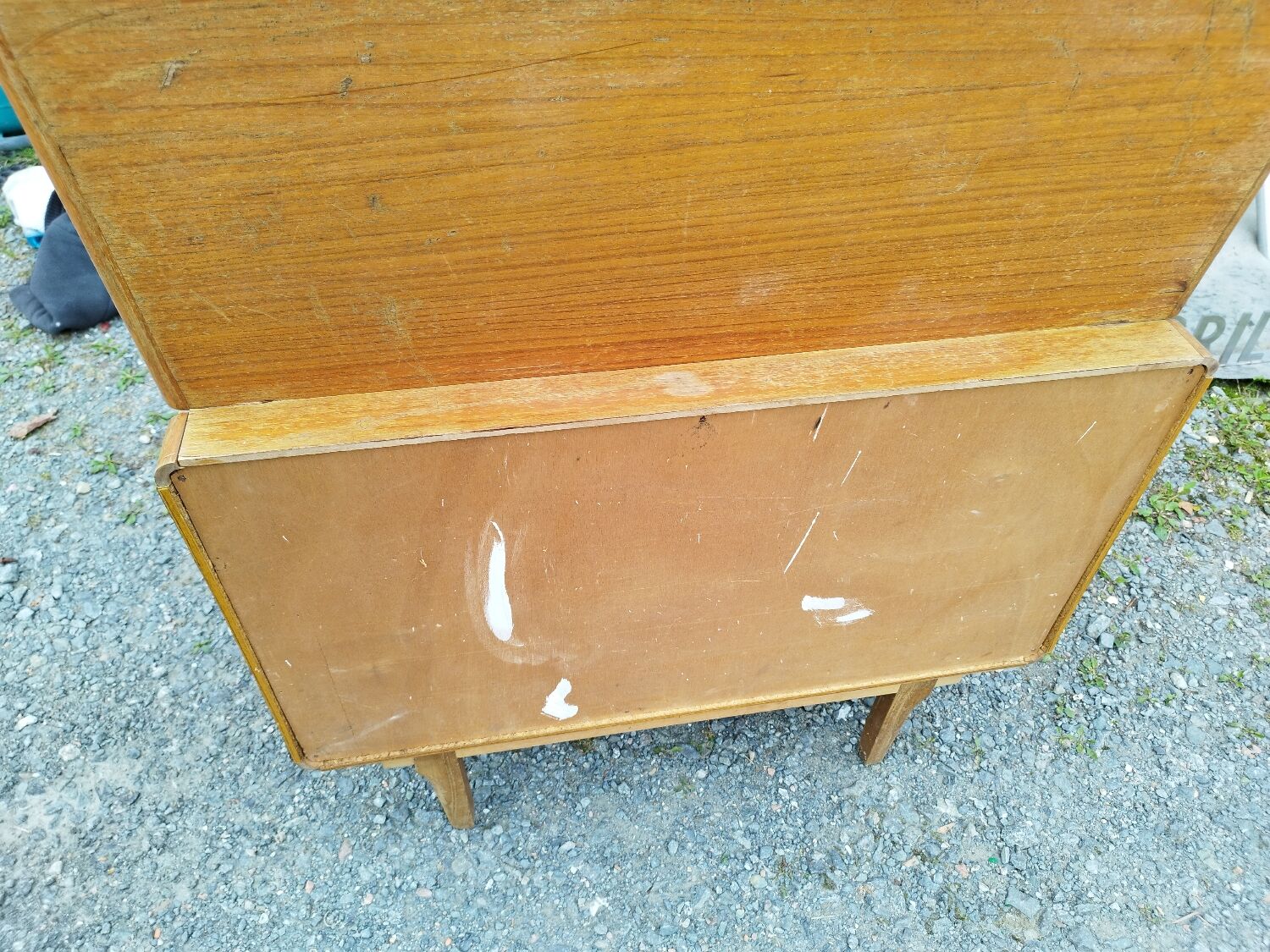 Scandinavian teak dressing table chest of drawers