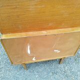 Scandinavian teak dressing table chest of drawers