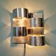 Chromed metal wall light, Goffredo Reggiani 1960s-70s