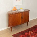 1950s corner cabinet with integrated bar compartment