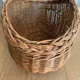 Wicker basket without handle