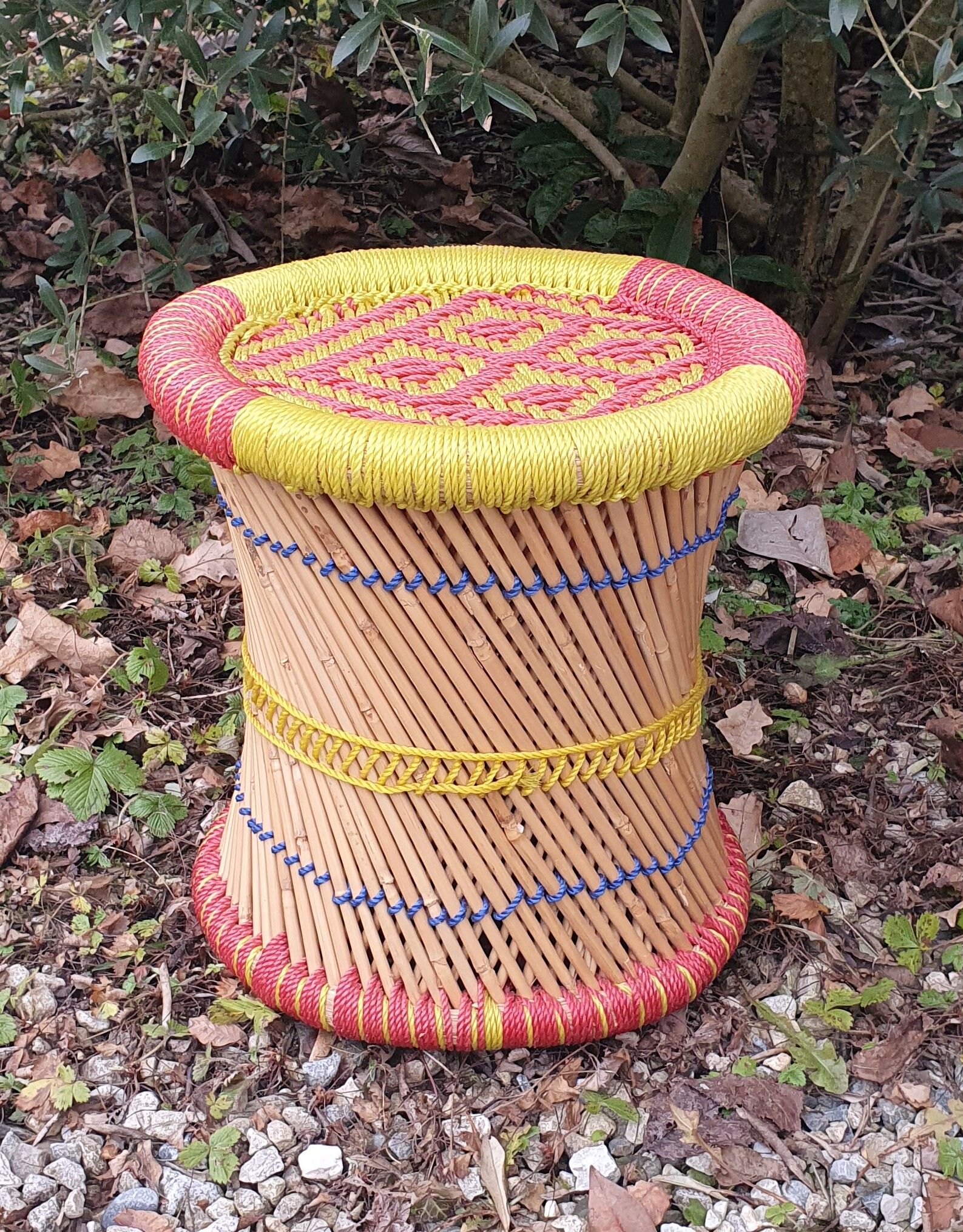 Ethnic rattan stool