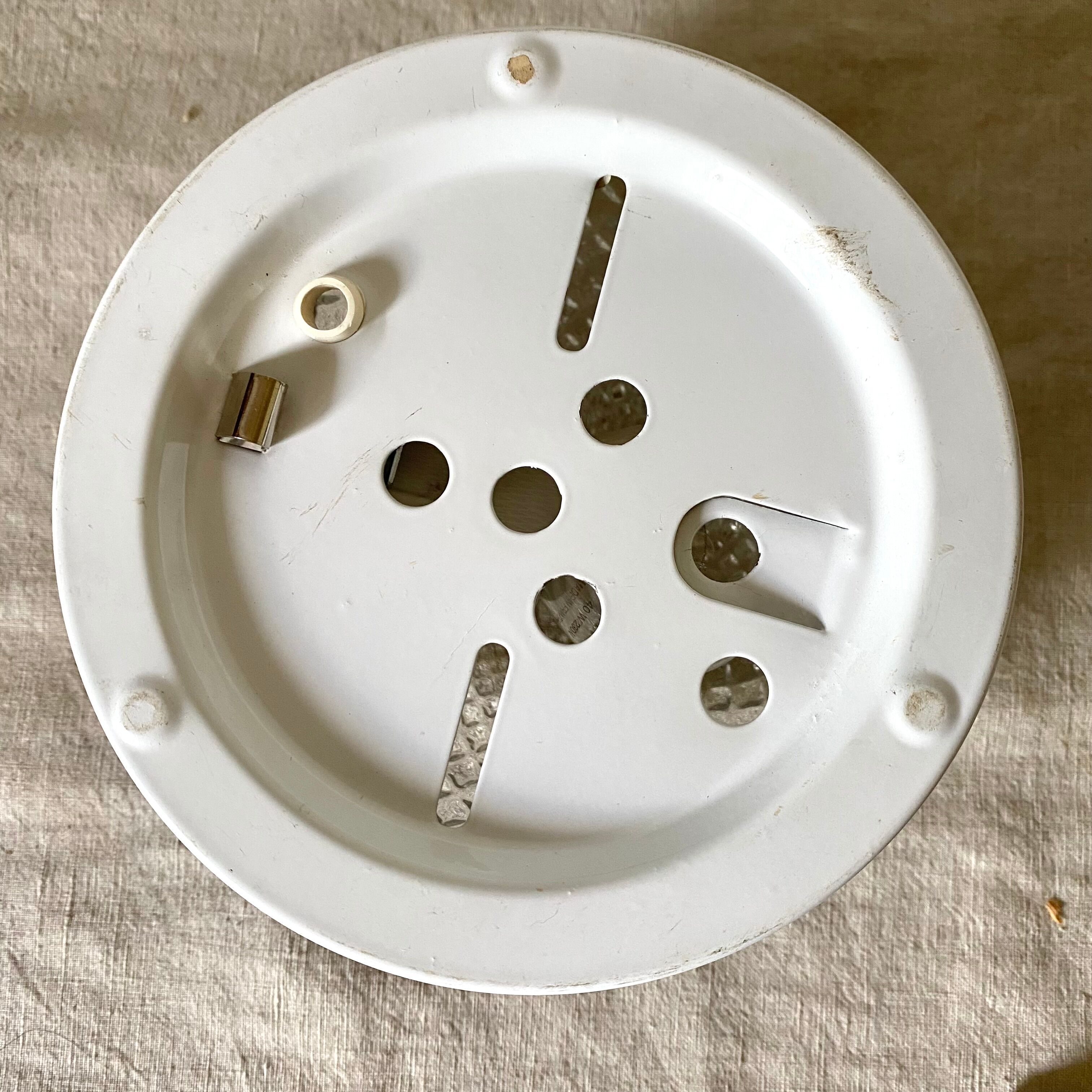 Vintage curved glass ceiling lamp