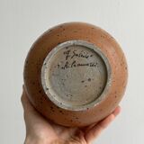 Vase en grès pyrité