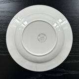 Assiette à carreaux vert pâle