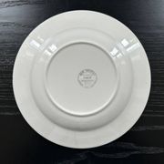 Assiette à carreaux vert pâle