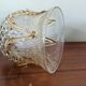 Bulged glass lampshade and 6 amber arches