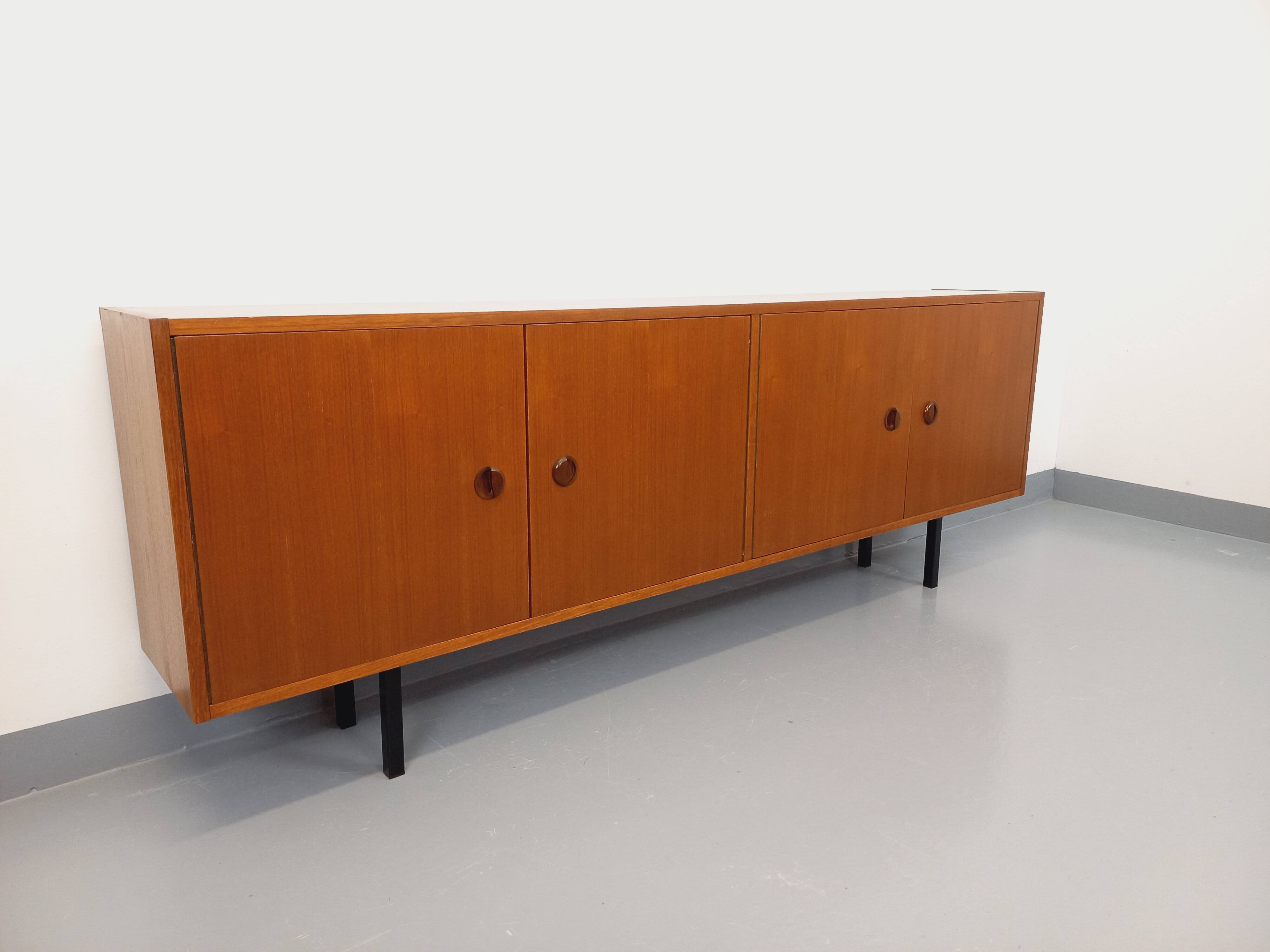Vintage Scandinavian modernist style teak sideboard storage unit