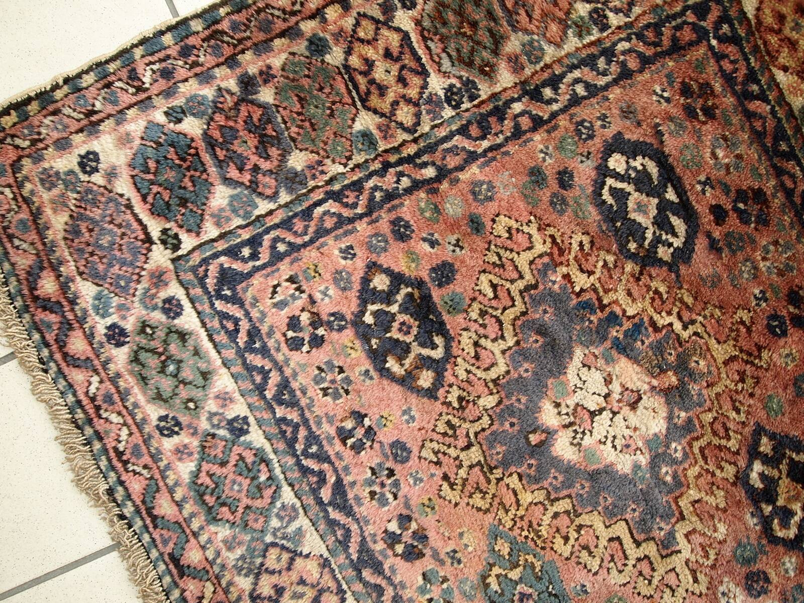 Sac Ancien Kurde Persan Fait Main – Années 1930 – 79 cm x 95 cm