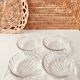 4 shell-shaped cups