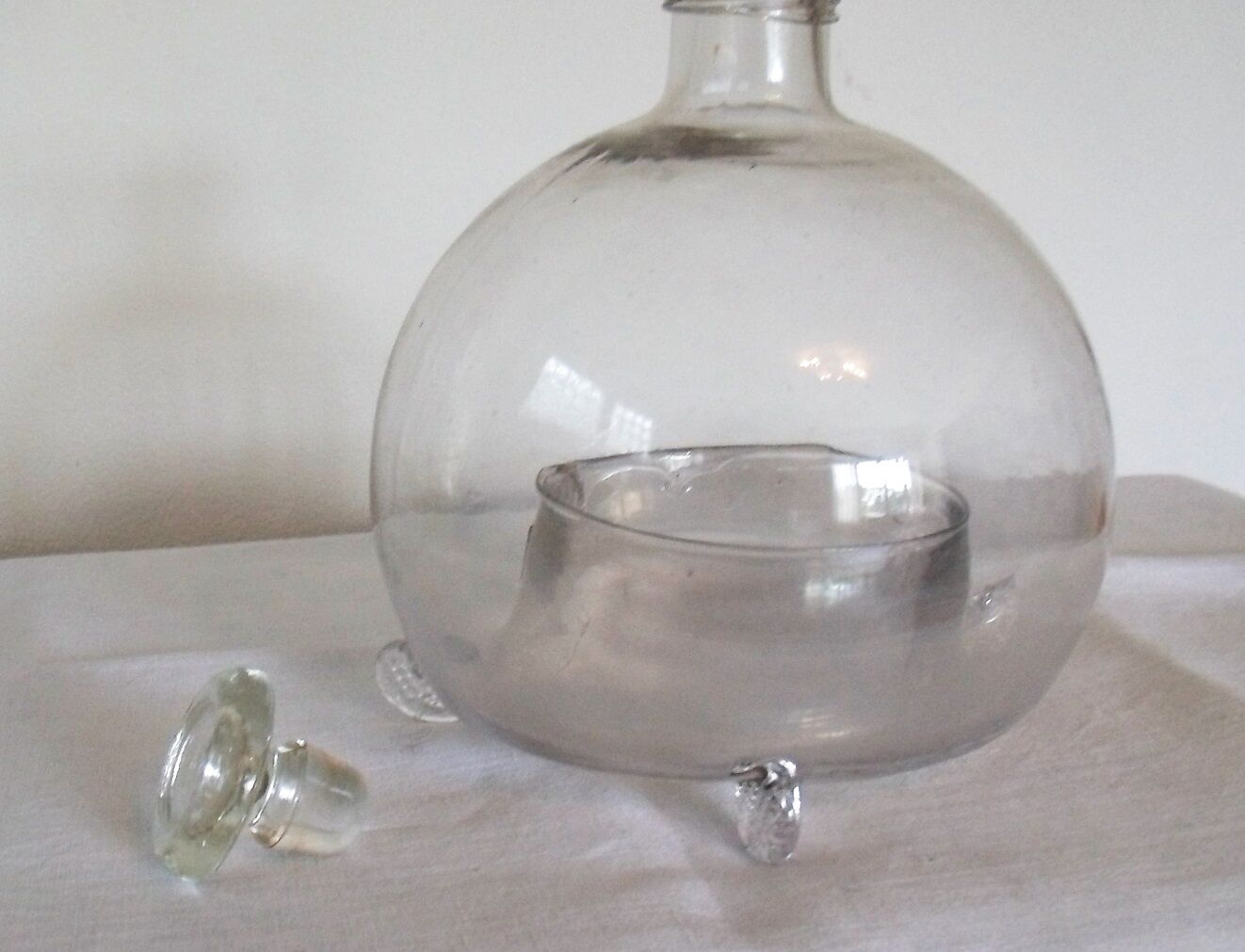 Former blown glass trap jar
