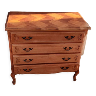 Louis XV cherry chest of drawers