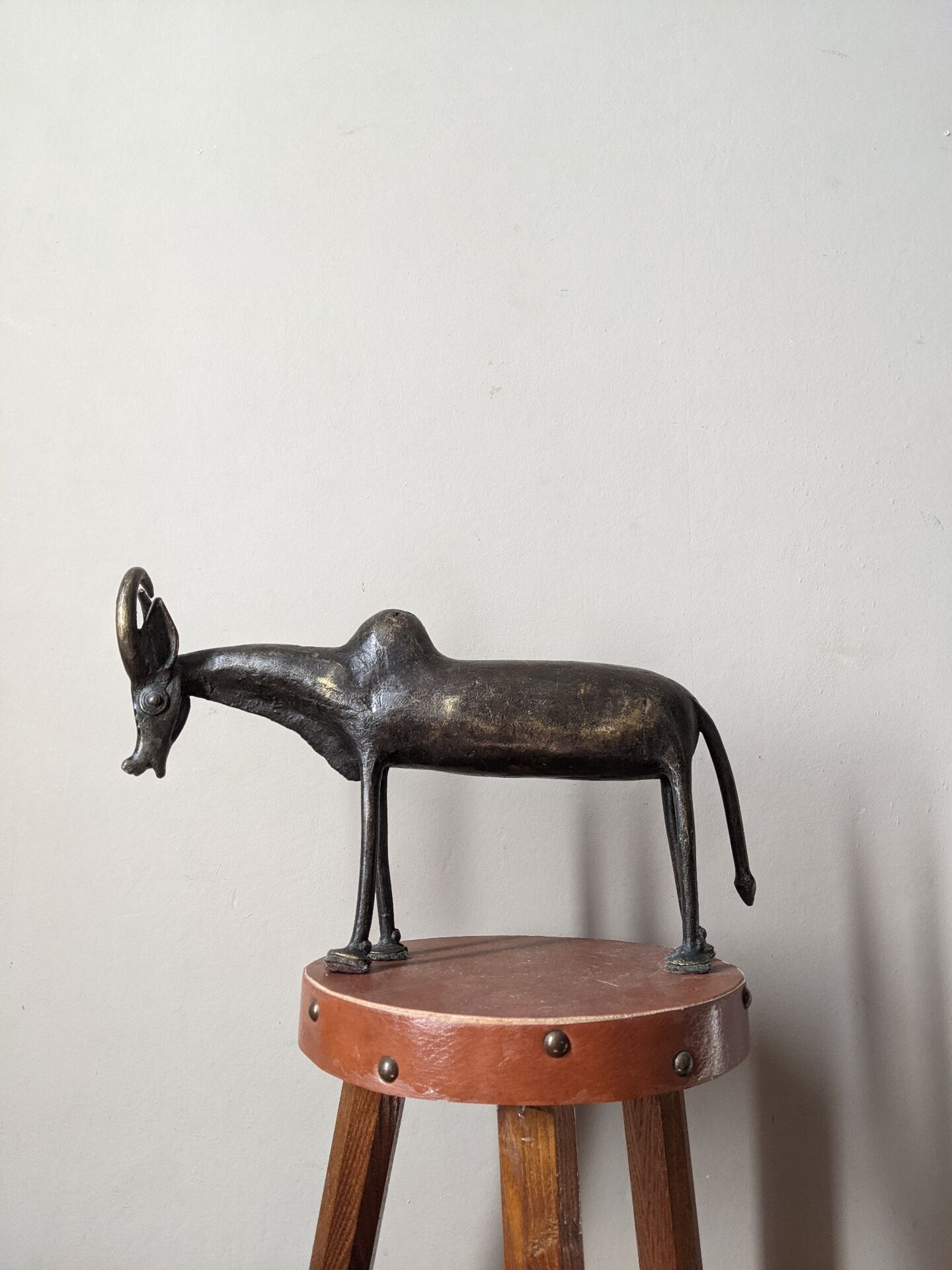 Handcrafted animal sculpture African art Burkina Faso