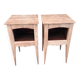 Pair of rustic bedside tables