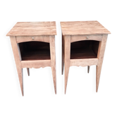 Pair of rustic bedside tables