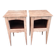 Pair of rustic bedside tables