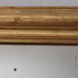 Louis Philippe mirror gilded with gold leaf - 67x54cm
