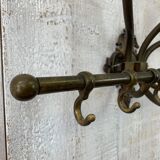 Brass wall coat rack