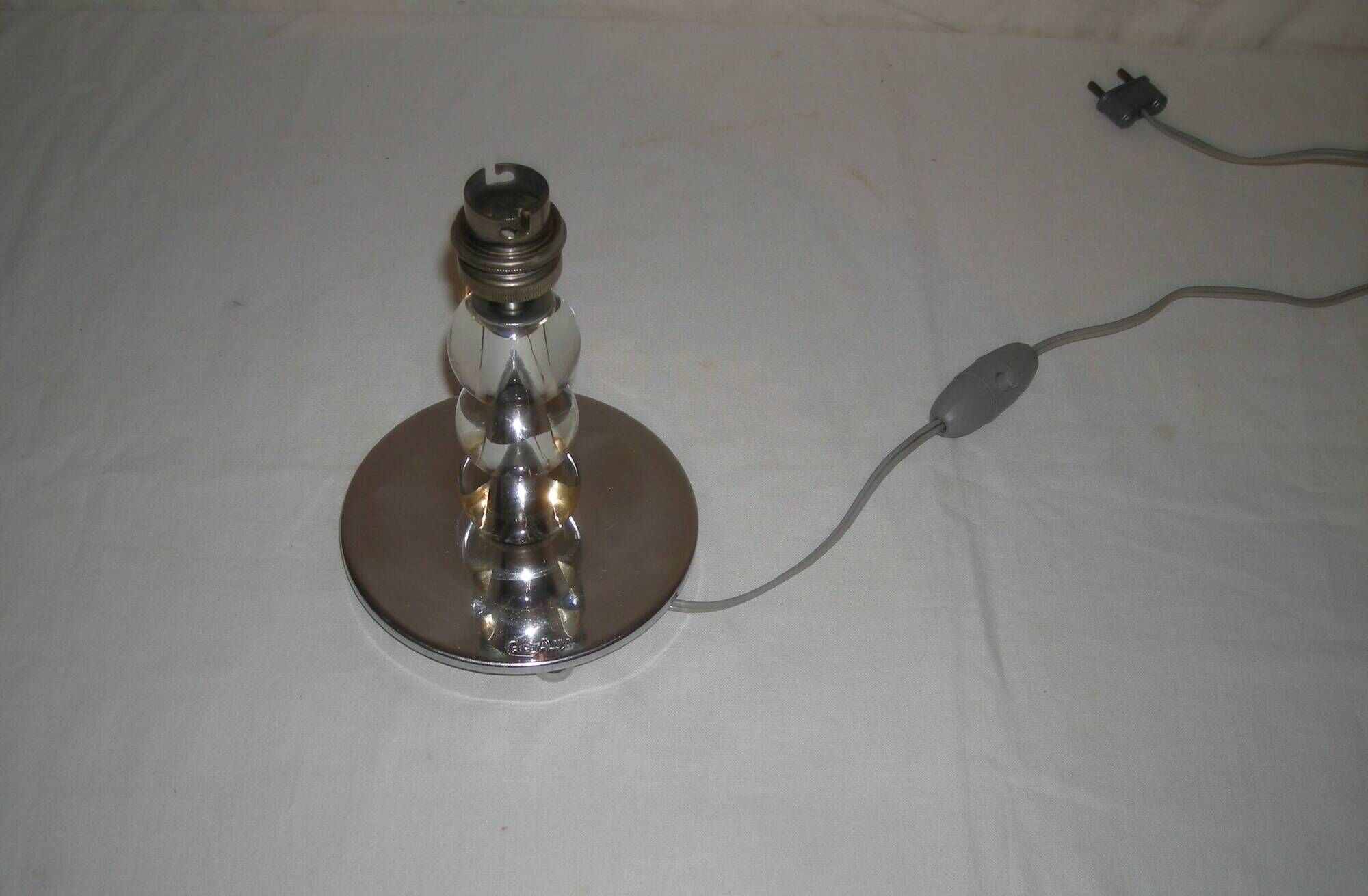 Tripod crystal ball lamp - Crista Lux - Art Deco from the 1930s