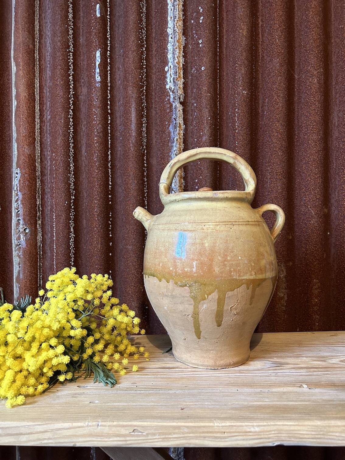 Large terracotta jug