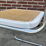 Cesca design chair model b32 in chrome white