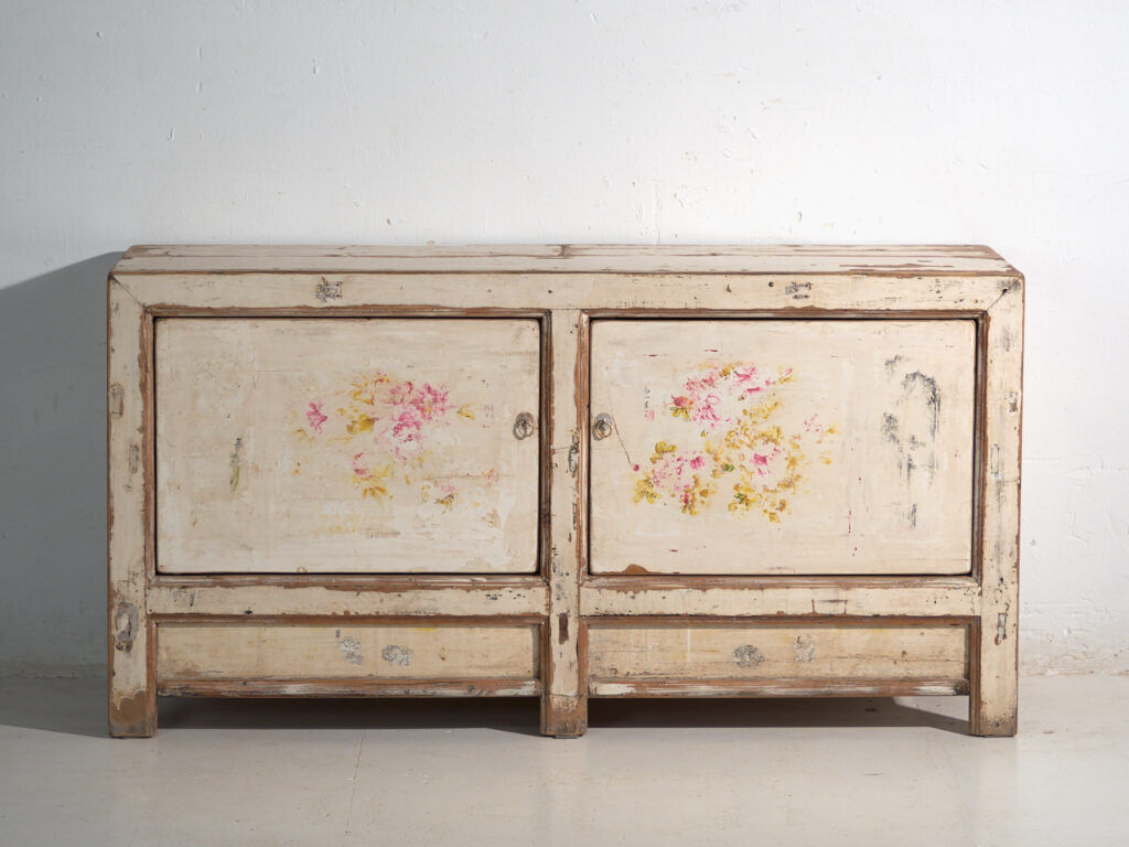 Antique buffet painted in pine wood – China, circa 1930