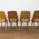 Set of 4 chairs Baumann Mondor 60s bistro