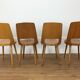 Set of 4 chairs Baumann Mondor 60s bistro