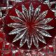 Bonbonnière, cut glass trinket dish.