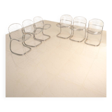 Set of 6 "Sabrina" chairs by Gastone Rinaldi for Rima 70's