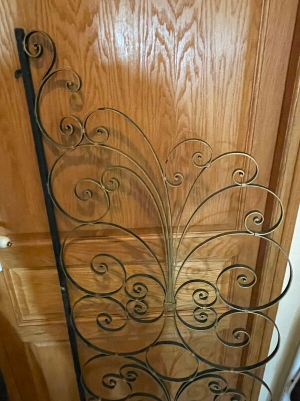 Pair of interior wrought iron grilles XXth century