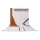 Handmade Beni Ouraine rug with colourful patterns 150/250 cm