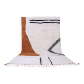 Handmade Beni Ouraine rug with colourful patterns 150/250 cm