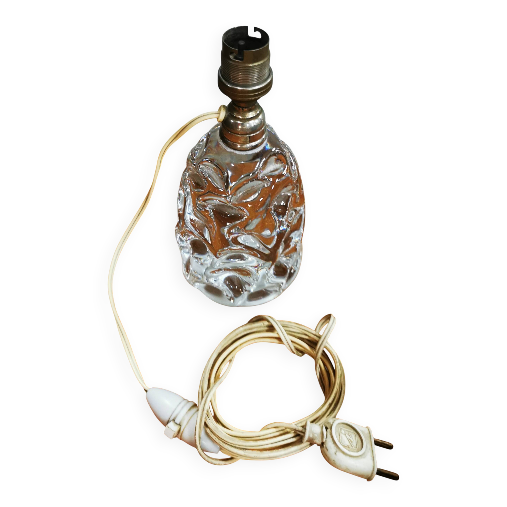 Antique Baccarat bedside lamp