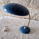 Italian blue metal desk lamp 1960