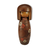 Kokeshi usaburo workshops 1970-80 Japan - plum blossom decoration