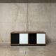 Rare vintage two-tone ARP Guariche Minvielle sideboard display case from the 60s