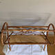 Rattan magazine holder 1970s