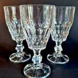 12 large stemmed glasses, vintage
