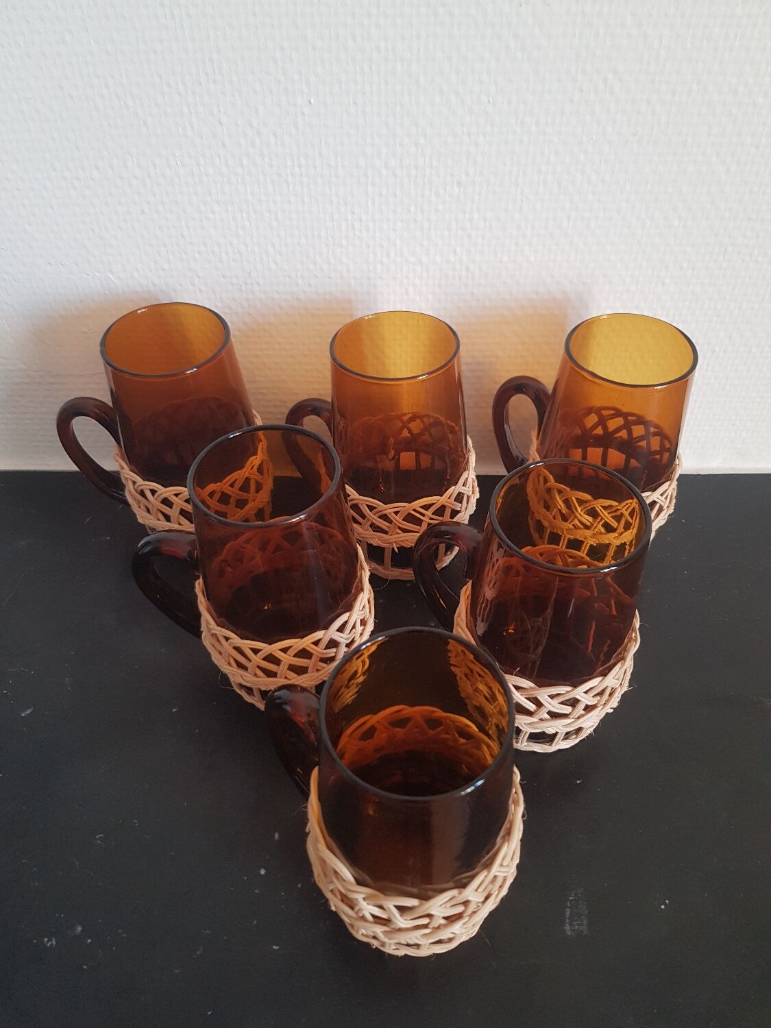 Lot de 6 verres vintage