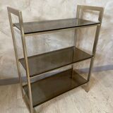 Glass and brass shelf